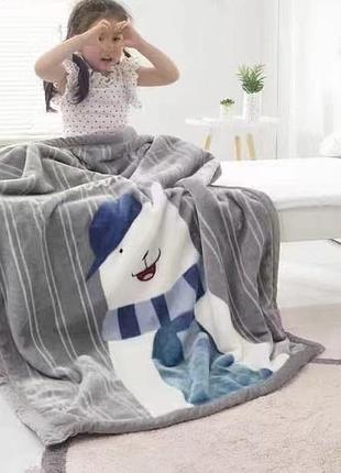 Плюшевые детские пледы.