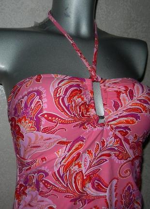 14/46-48/m-l ralph lauren,оригинал!розовый цельный купальник бандо,с утяжкой,новый3 фото