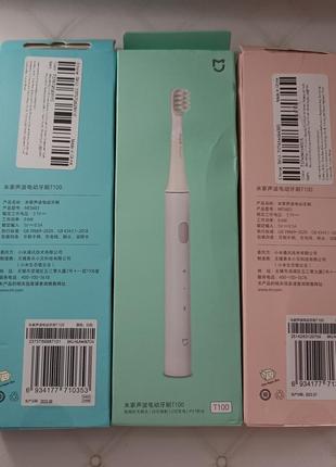 Электрическая зубная щетка mijia sonic electric toothbrush t100 ультразвуковая6 фото