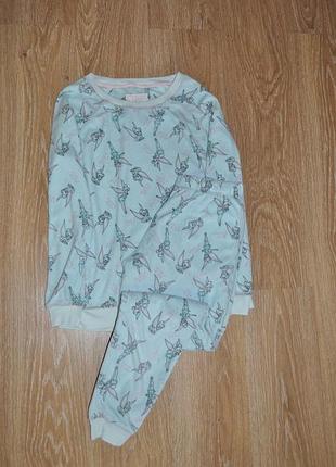 Мягкая велюровая пижама домашний костюм disney