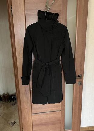 Стильная итальянское пальто, тренч плащ с капюшоном massimo dutti размер с дождевик1 фото