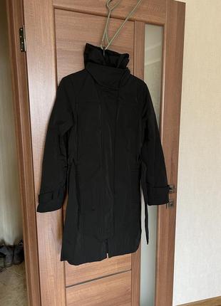 Стильная итальянское пальто, тренч плащ с капюшоном massimo dutti размер с дождевик2 фото