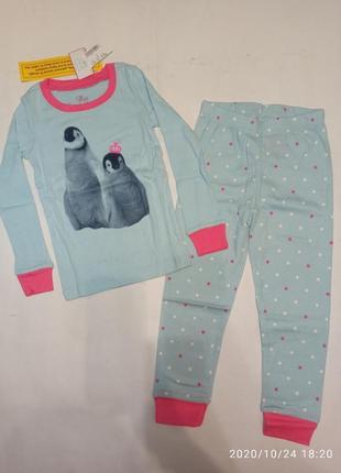 Пижама для девочки хлопковая коттоновая лео леопардовая пингвин собака
children's place3 фото