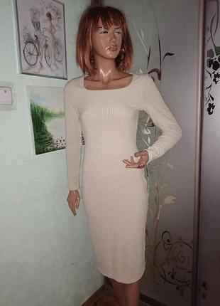Теплое платье по фигуре shein
