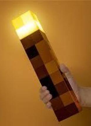 Нічник смолоскіп майнкрафт факел minecraft usb