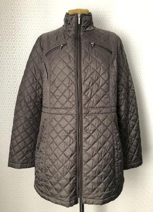 Классная длинная стёганая куртка от laundry, размер xl