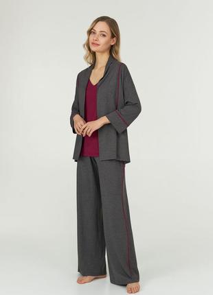 Комплект трійка, майка штани кардиган