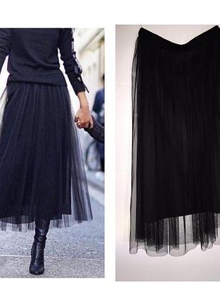 Tulle skirt юбка чёрная rehab