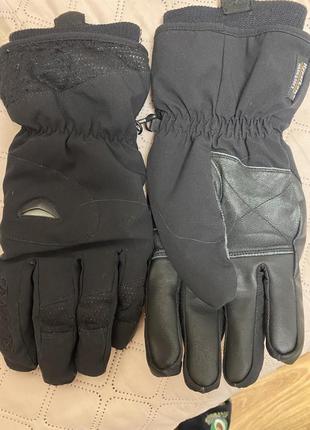 Зимние мужские перчатки, черные,