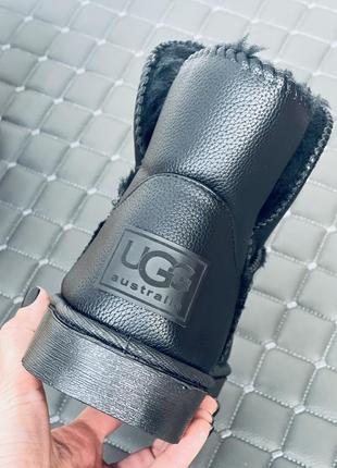 Ugg mini уггі низенькі зимові угг міші чорні жіночі1 фото