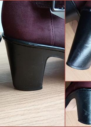 Шкіряні туфлі 40 р. 25,7 см clarks somerset натуральний нубук зручний каблук8 фото