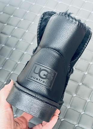 Чоловічі зимові міні угг ugg mini leather black
