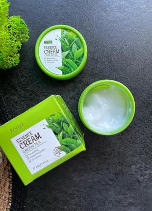 Крем для обличчя з екстрактом зеленого чаю fenyi green tea essence cream, 40 грам