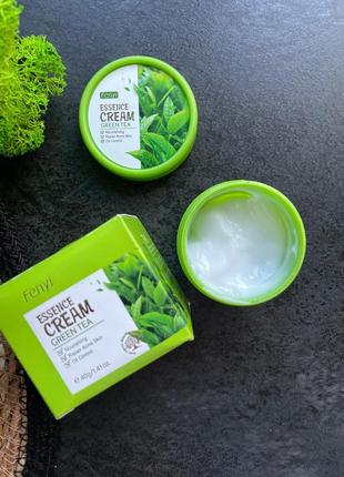 Крем для лица с экстрактом зеленого чая fenyi green tea essence cream, 40 грамм