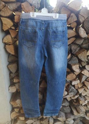 Плотные джинсы на резинке pull on на 12-13 лет 158 см брюки подростковые брюки 👖 джинсовые на мальчика6 фото