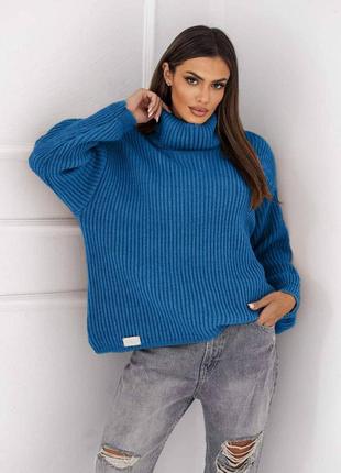 Женский теплый свитер, ангора,свитер под горло,6115mel7 фото