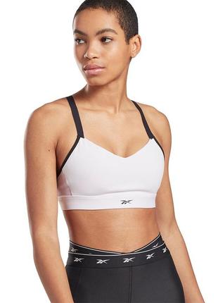 Спортивный топ reebok lux strappy bra (gl2465 ) оригинал