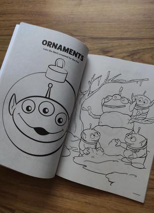 Детская раскраска activity book Ausa disney монстры инопланетяне история игрушек