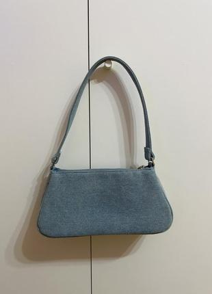 Сумка багет денім , джинсова stradivarius