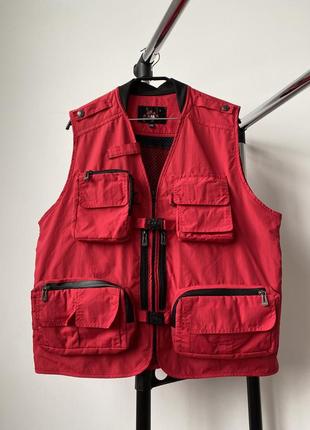 Vintage 90s avant garde y2k japanese multipocket vest мультпокет покет жилет с карманами винтажный жилетка