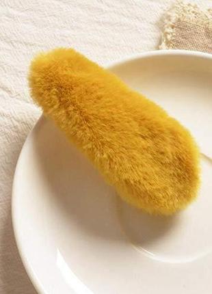 Набір 2 шт затискачі для волосся пухнастий