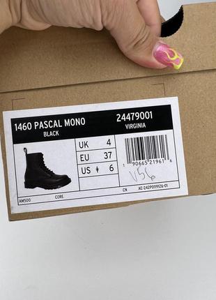 Ботинки dr. pride martens 1460 pascal mono virginia leather 24479001 черные, оригинальные...