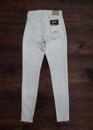 Женские белые джинсы скинни tommy hilfiger sylvia skinny оригинал7 фото