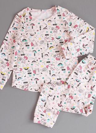 Пижама для девочки, стрейч кулир, от 380 грн