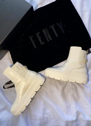 Ботинки на платформе puma fenty by rihanna chelsea sneaker vanilla ice beige dolce gabbana moschino