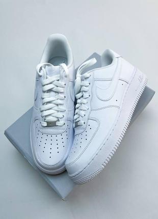 Оригинал! мужские кроссовки nike air force 1 белые (42,5/27 см) новые в коробке!