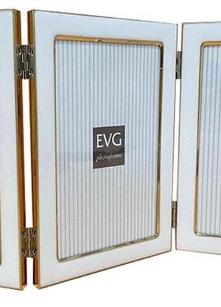 Фоторамка evg onix triple 3-10x15 a30-346wh white