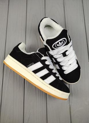 Adidas campus 00s winter black white