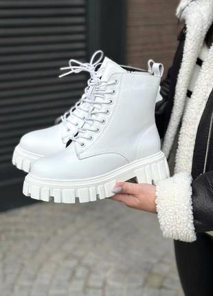 ❄️ зимние белые ботинки