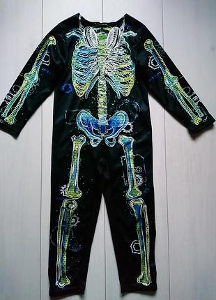 Карнавальний костюм скелет на хеллоуїн halloween