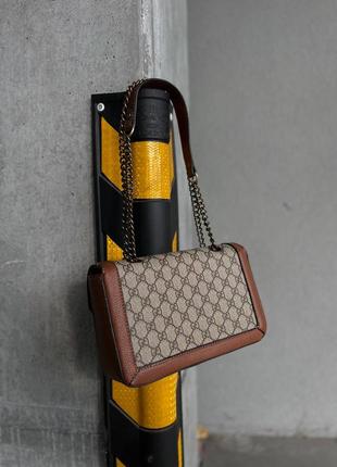 Женская сумка gucci marmount brown, женская сумка через плечо2 фото