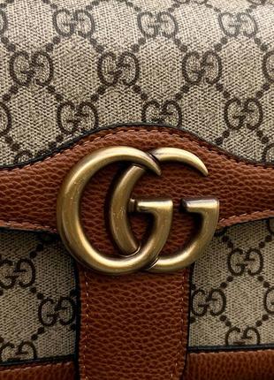 Женская сумка gucci marmount brown, женская сумка через плечо6 фото