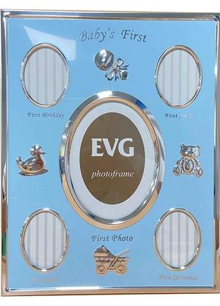 Фоторамка evg onix h5 baby silver1 фото