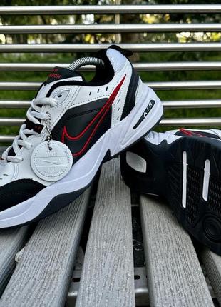 Мужские кроссовки nike air monarch iv (white black red)