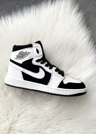 Кроссовки nike air jordan 1 retro mid 'tuxedo'