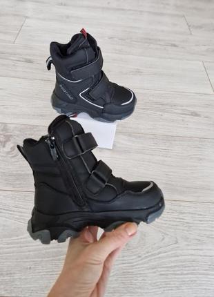Зимовы термо черевики чоботи мембрана waterproof натуральна вовна 27-322 фото