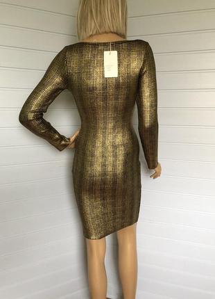 Трикотажное платье с золотистым напылением allyson5 фото