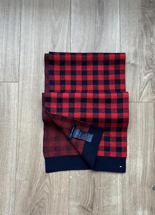 Стильний шарф tommy hilfiger check scarf