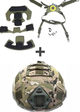 Подвесная система team wendy для шлема каски, подвес для тактического шлема fast кавер для шлема мультикам