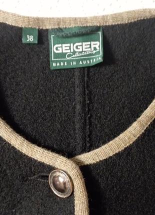 Geiger, шерстяной жакет, кардиган с вышивкой, винтаж австрия.7 фото