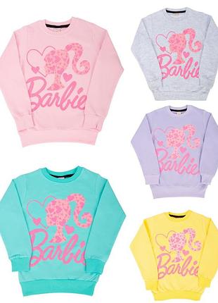 Світшот з начосом для дівчаток барбі, барби, barbie, джемпер, батнік, реглан