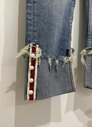 Стильні джинси zara з перлинами
