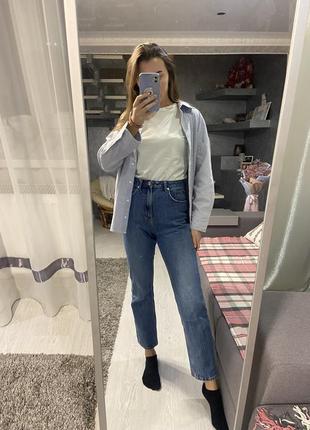 Джинси straight в стилі zara