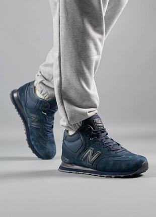 Шикарні зимові кросівки "new balance 574 fur winter2 фото