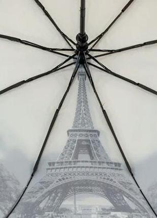 Молодіжна парасолька-напівавтомат париж ейфелева вежа2 фото