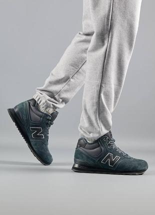 Шикарні зимові кросівки "new balance 574 fur winter2 фото